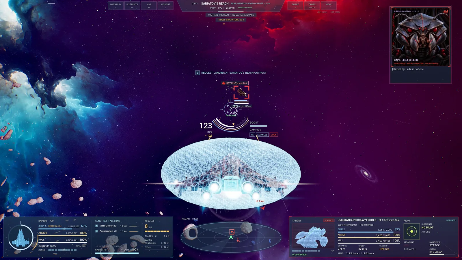 Combat against the Brood with radio communication